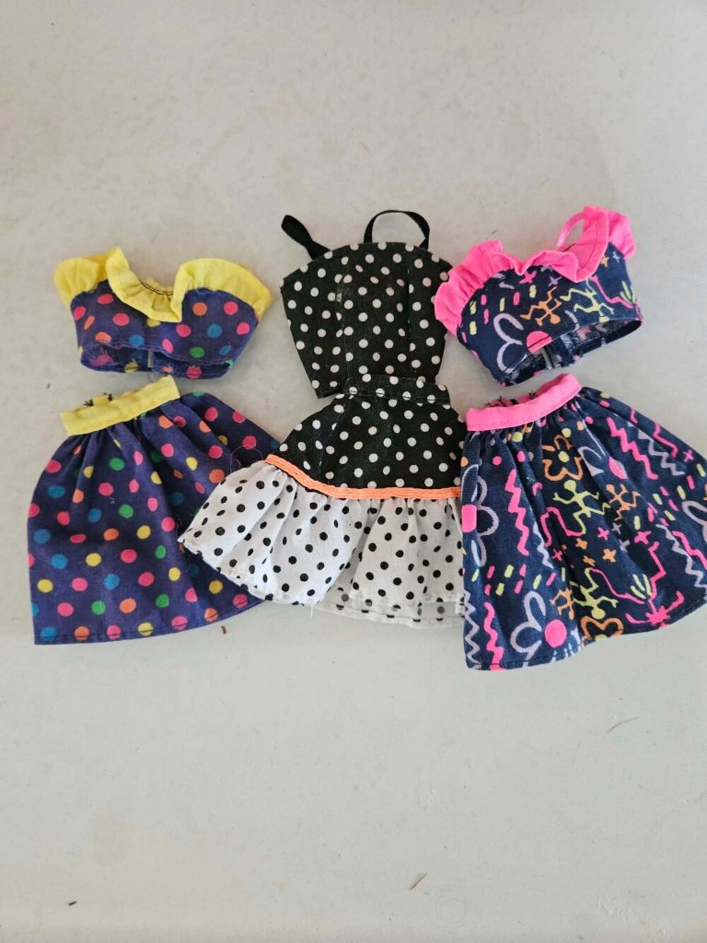 1980s Barbie Fun Fashion Pack Skirt Outfits